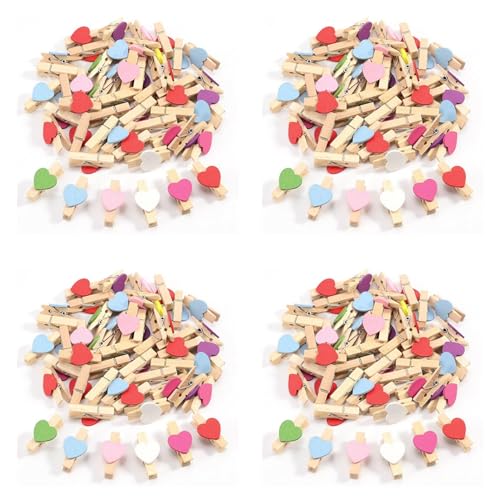 Nemeae 200 Stücke Mischfarben Mini Peg Fotopapier Peg Craft Clips Nemeae 200 Stücke Mischfarben Mini Peg Fotopapier Peg Craft Clips von Nemeae