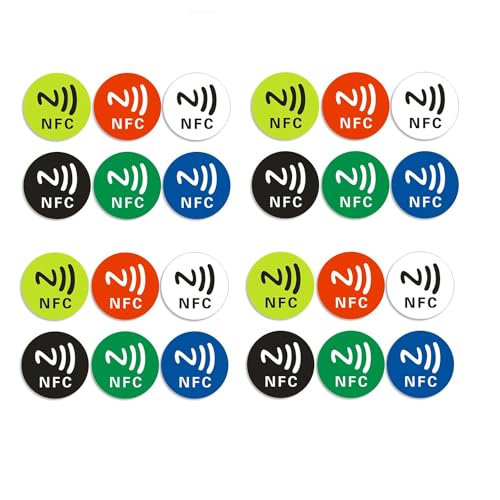 Nemeae 24 PCS NFC Ntag213 TAG Aufkleber Universal Label RFID Token Patrol 13,56 MHz PVC+Selbstklebender Aufkleber für Shortcut ETC NFC Aufkleber Nemeae 24 PCS NFC Ntag213 TAG Aufkleber Universal Label RFID Token Patrol 13,56 MHz PVC+Selbstklebender Aufkleber für Shortcut ETC NFC Aufkleber von Nemeae