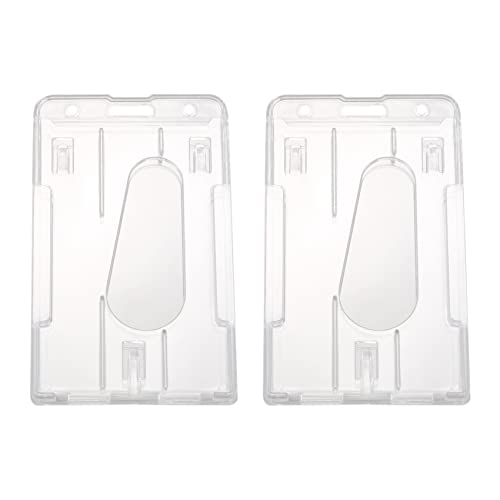 Nemeae 2X Vertikaler Hartplastik-Ausweishalter Double Card Id Multi Transparent 10X6cm Nemeae 2X Vertikaler Hartplastik-Ausweishalter Double Card Id Multi Transparent 10X6cm von Nemeae