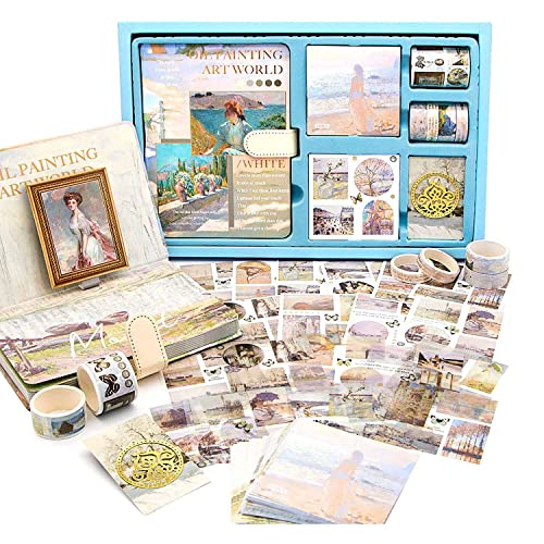 Nemeae ÄSthetisches Scrapbook-Kit, Vintage-ÖLgemäLde, B6-Notizbuch, Scrapbooking-ZubehöR, Kunstaufkleber, D Nemeae ÄSthetisches Scrapbook-Kit, Vintage-ÖLgemäLde, B6-Notizbuch, Scrapbooking-ZubehöR, Kunstaufkleber, D von Nemeae
