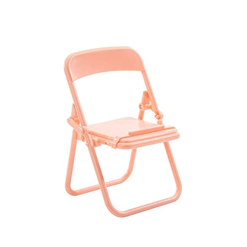 Nemeae Steve SüßEr Kleiner Stuhl Handyhalter Schreibtisch Faltbarer TelefonstäNder HandystäNder Halter für Schreibtisch Rosa von Nemeae