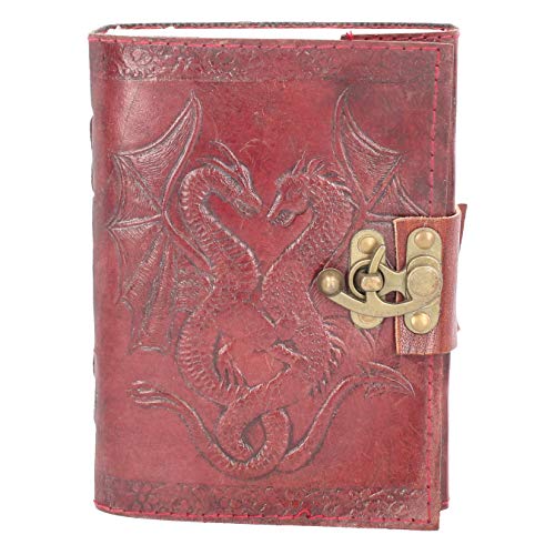 Nemesis Now Tagebuch mit Drachen, Leder, 20 cm, Braun von Nemesis Now