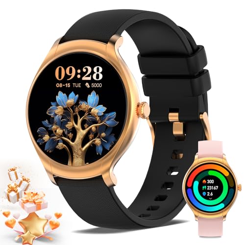 Nemheng Smartwatch mit Telefonfunktion,1.39 Zoll Touchscreen Armbanduhr mit Pulsuhr Schlafmonitor Menstruationszyklus Schrittzähler,113 Sportmodi Sportuhr für Android iOS für NT67 Smart Watch von Nemheng
