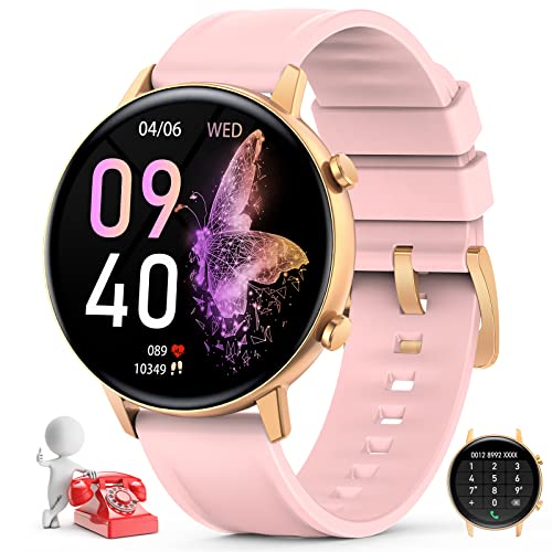 Smartwatch Damen mit Telefonfunktion, 1.32" Touchscreen Uhren Fitness Tracker mit Personalisiertem Bildschirm,Weibliches Zyklus Management,Pulsmesser Schlafmonitor, IP67 Armbanduhr für Android iOS Smartwatch Damen mit Telefonfunktion, 1.32" Touchscreen Uhren Fitness Tracker mit Personalisiertem Bildschirm,Weibliches Zyklus Management,Pulsmesser Schlafmonitor, IP67 Armbanduhr für Android iOS von Nemheng