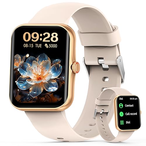 Smartwatch Damen, Fitness Tracker 1.83 Voll Touchscreen Fitnessuhr Damen, 37 Sportmodi Aktivitäts Tracker, Schrittzähler, Herzfrequenzmesser, Smartwatch Herren mit Telefonfunktion für Android iOS von Nendefin