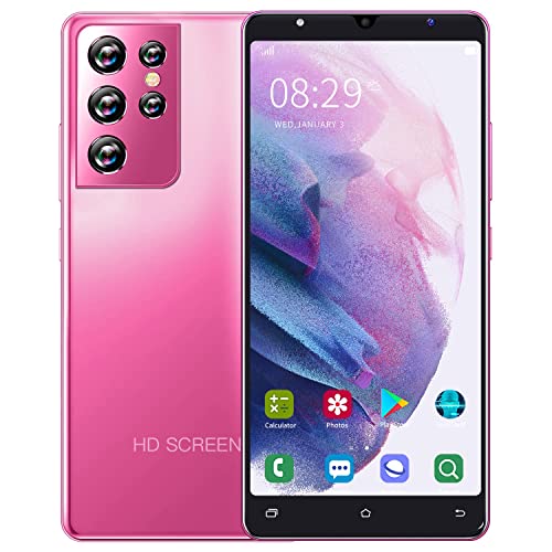 3G Smartphone Tagesangebot, 5,0 Zoll IPS Display, 4 GB ROM, Android-Smartphone, Dual-SIM-Handy, wirtschaftliche Mobiltelefone (S21Ultra-Pink) von NeoMan