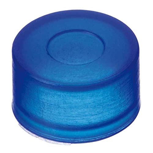 Neochrom 7-0616 Low Density Polyethylen Push-On Kappe mit Verdünnter Durchstichstelle, 8mm Ø, Blau, 100 Stück von Neochrom
