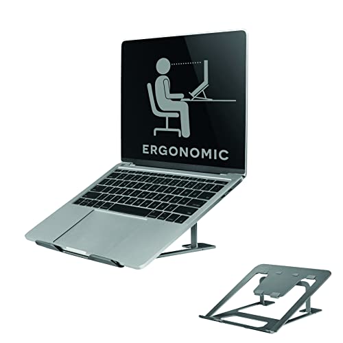 Neomounts by Newstar- Deze Laptop stand is een opvouwbare laptop standaard - Grijs Type: Kantelen - NSLS085GREY von Neomounts by Newstar