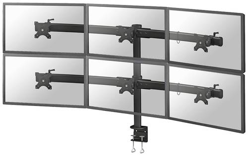 Neomounts FLATSCREEN DESK MOUNT FPMA-D700D6 6fach Monitorhalterung 68,6cm (27 ) Schwarz Neigbar, S von Neomounts