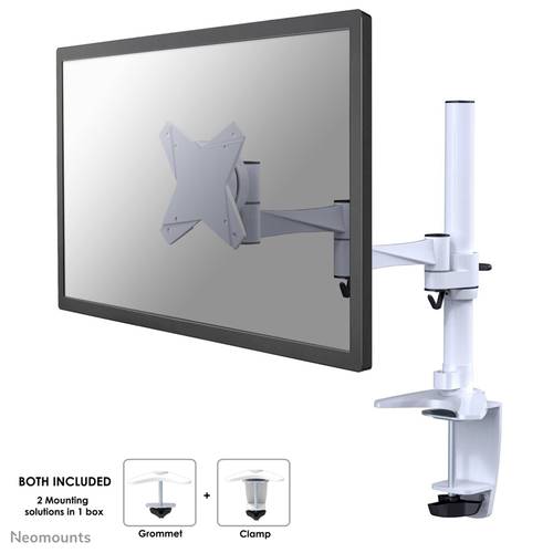 Neomounts FPMA-D1330WHITE 1fach Monitor-Tischhalterung 25,4cm (10 ) - 76,2cm (30 ) Weiß Höhenve von Neomounts