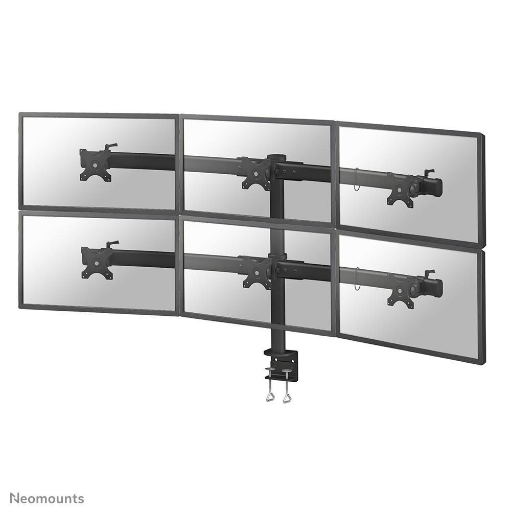 Neomounts FPMA-D700D6 Tischhalterung für sechs Flachbildschirme bis 27" (69 cm). von Neomounts
