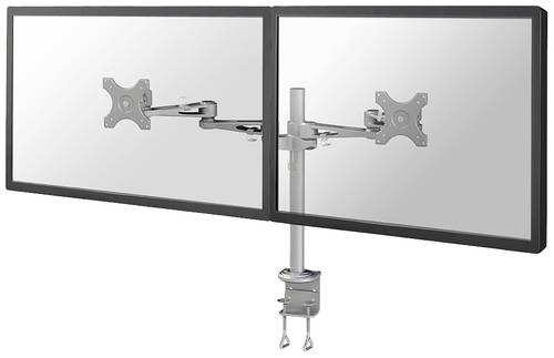 Neomounts FPMA-D935D 2fach Monitor-Tischhalterung 25,4cm (10 ) - 68,6cm (27 ) Silber Höhenverste von Neomounts