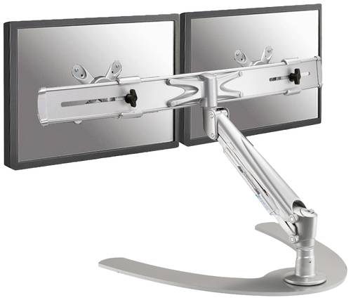 Neomounts FPMA-D940DD 2fach Monitor-Standfuß 25,4cm (10 ) - 61,0cm (24 ) Silber Neigbar, Schwenk von Neomounts