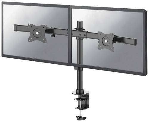 Neomounts FPMA-DCB100DBLACK 2fach Monitor-Tischhalterung 25,4cm (10 ) - 68,6cm (27 ) Schwenkbar, von Neomounts