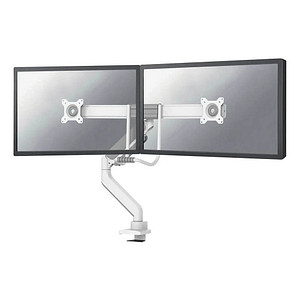 Neomounts Monitor-Halterung DS75-450WH2 weiß für 2 Monitore, Tischklemme, Tischbohrung von Neomounts