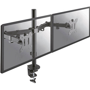 Neomounts Monitor-Halterung FPMA-D550DBLACK schwarz für 2 Monitore, Tischklemme, Tischbohrung von Neomounts