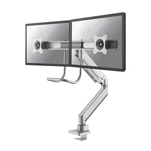 Neomounts Monitor-Halterung NM-D775DXSILVER silber für 2 Monitore, Tischklemme, Tischbohrung von Neomounts