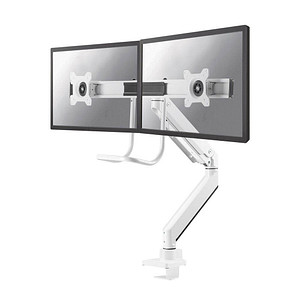 Neomounts Monitor-Halterung NM-D775DXWHITE schwarz für 2 Monitore, Tischklemme, Tischbohrung von Neomounts