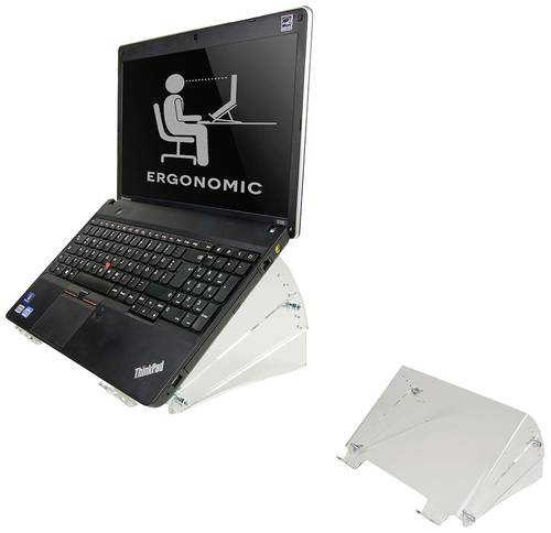 Neomounts NOTEBOOK STAND 1fach Monitor-Erhöhung 55,9cm (22 ) Hochtransparent Höhenverstellbar von Neomounts