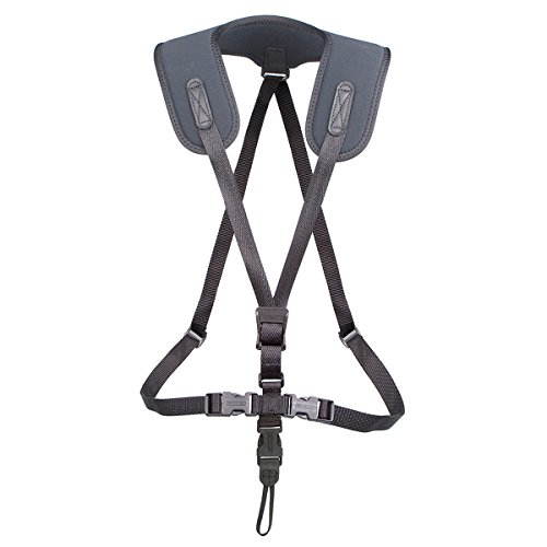 Neotech Super Harness, schwarz, regulär, Schlaufenbefestigung, Saxophon-Gurt (2601262) von Neotech