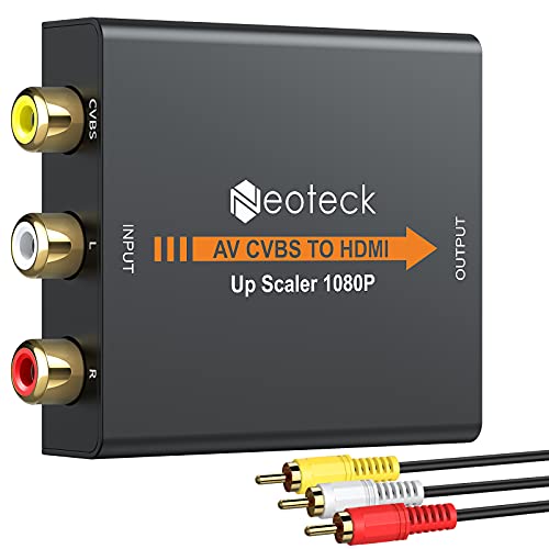 Neoteck 1080P AV zu HDMI Konverter Adapter 1080P/720P 3RCA AV CVBS Analog zu Digital Composite zu HDMI Metallgehäuse für TV PS2 STB VHS VCR BlueRay DVD Projector Spielkonsole Neoteck 1080P AV zu HDMI Konverter Adapter 1080P/720P 3RCA AV CVBS Analog zu Digital Composite zu HDMI Metallgehäuse für TV PS2 STB VHS VCR BlueRay DVD Projector Spielkonsole von Neoteck