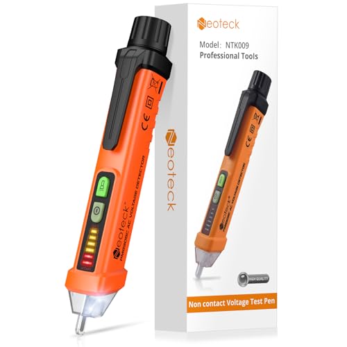 Neoteck Berührungsloser Spannungsprüfer 12-1000V Digital Kontaktloser Phasenprüfer AC Spannungstester berührungslos mit LED-Taschenlampe Neoteck Berührungsloser Spannungsprüfer 12-1000V Digital Kontaktloser Phasenprüfer AC Spannungstester berührungslos mit LED-Taschenlampe von Neoteck
