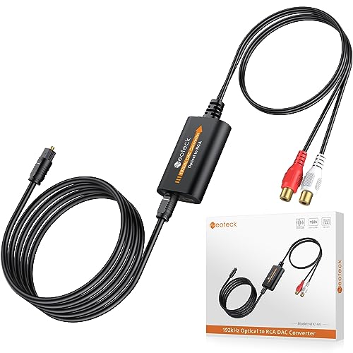 Neoteck DA Wandler 192kHz DAC Konverter Optisch auf RCA-Kabel 1,8M mit Eingebauter Audio-Verstärker-Chip Optischer Digital Audio Converter Für HDTVs, Set-Top-Boxen, DVD/Blu-ray-Player Neoteck DA Wandler 192kHz DAC Konverter Optisch auf RCA-Kabel 1,8M mit Eingebauter Audio-Verstärker-Chip Optischer Digital Audio Converter Für HDTVs, Set-Top-Boxen, DVD/Blu-ray-Player von Neoteck
