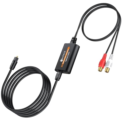 Neoteck DA Wandler 192kHz Digital zu Analog Audio Converter Optisch auf RCA-Kabel 1,8M mit Eingebauter Audio-Verstärker-Chip, DAC Converter für HDTVs, Set-Top-Boxen, DVD/Blu-ray-Player Neoteck DA Wandler 192kHz Digital zu Analog Audio Converter Optisch auf RCA-Kabel 1,8M mit Eingebauter Audio-Verstärker-Chip, DAC Converter für HDTVs, Set-Top-Boxen, DVD/Blu-ray-Player von Neoteck