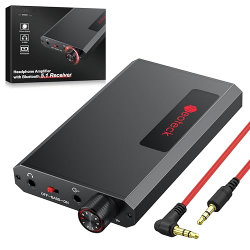 Neoteck HiFi Kopfhörerverstärker Bluetooth 5.1 Empfänger Tragbare 3,5 mm Audio Kopfhörer verstärker für MP3/MP4/Telefone/Computer von Neoteck