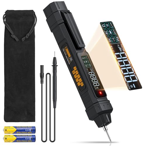 Neoteck Stiftmultimeter Spannungsprüfer Digital TRMS Multimeter 6000 zählt Spannungstester berührungslos mit LCD-Display für AC/DC-Spannung, Widerstand, NCV, Kontinuität, Kapazität, Diode Neoteck Stiftmultimeter Spannungsprüfer Digital TRMS Multimeter 6000 zählt Spannungstester berührungslos mit LCD-Display für AC/DC-Spannung, Widerstand, NCV, Kontinuität, Kapazität, Diode von Neoteck
