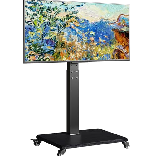 Neothm TV Bodenständer Rollbar mit Holzablage TV Standfuß schwenkbar TV Ständer Fernsehstand mit Rollen höhenverstellbar für 32 bis 65 75 Zoll Flachbildschirm bis zu 50kg. VESA. 600 * 400 Neothm TV Bodenständer Rollbar mit Holzablage TV Standfuß schwenkbar TV Ständer Fernsehstand mit Rollen höhenverstellbar für 32 bis 65 75 Zoll Flachbildschirm bis zu 50kg. VESA. 600 * 400 von Neothm