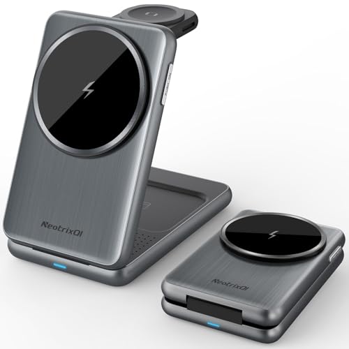 Magnetisch Ladestation für Samsung Galaxy S25 Ultra S24, Magsafe Ladegerät Faltbares EIN-klick-Auswurf Samsung Watch Ladegerät für Galaxy Watch Ultra 7 6, 3 in 1 Reise Wireless Charger für Buds Pro 2 Magnetisch Ladestation für Samsung Galaxy S25 Ultra S24, Magsafe Ladegerät Faltbares EIN-klick-Auswurf Samsung Watch Ladegerät für Galaxy Watch Ultra 7 6, 3 in 1 Reise Wireless Charger für Buds Pro 2 von NeotrixQI