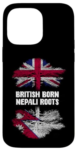 Britisch geborene nepalesische Wurzeln UK nepalesische Vorfahren Design Hülle für iPhone 14 Pro Max Britisch geborene nepalesische Wurzeln UK nepalesische Vorfahren Design Hülle für iPhone 14 Pro Max von Nepal Flag Designs Proud Nepalese Heritage