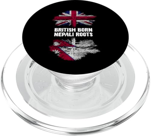 Britisch geborene nepalesische Wurzeln UK nepalesische Vorfahren Design PopSockets PopGrip für MagSafe Britisch geborene nepalesische Wurzeln UK nepalesische Vorfahren Design PopSockets PopGrip für MagSafe von Nepal Flag Designs Proud Nepalese Heritage