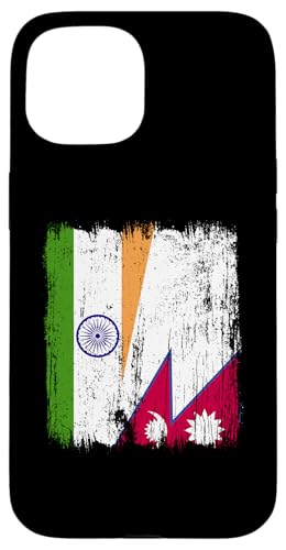 Indien Nepal halbe Flagge Indien Nepali Wurzeln Hülle für iPhone 15 Indien Nepal halbe Flagge Indien Nepali Wurzeln Hülle für iPhone 15 von Nepal Flag Designs Proud Nepalese Heritage