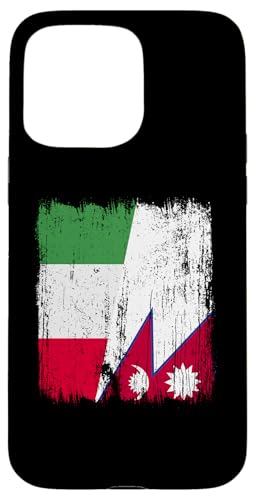 Italien Nepal halbe Flagge italienische nepalische Wurzeln Hülle für iPhone 15 Pro Max Italien Nepal halbe Flagge italienische nepalische Wurzeln Hülle für iPhone 15 Pro Max von Nepal Flag Designs Proud Nepalese Heritage