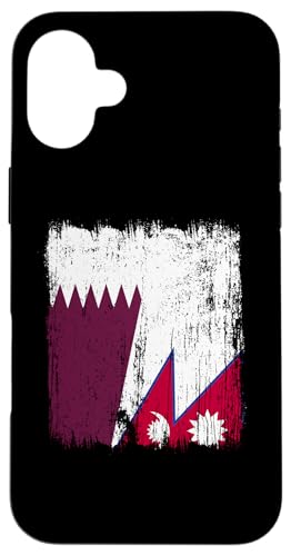 Katar Nepal halbe Flagge Katar Nepali Wurzeln Hülle für iPhone 16 Plus Katar Nepal halbe Flagge Katar Nepali Wurzeln Hülle für iPhone 16 Plus von Nepal Flag Designs Proud Nepalese Heritage