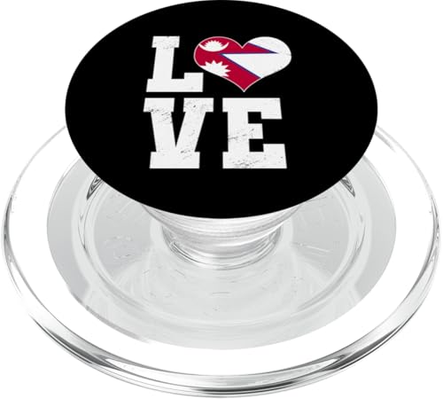 Love Nepal Herz Design Stolze nepalesische Wurzeln PopSockets PopGrip für MagSafe Love Nepal Herz Design Stolze nepalesische Wurzeln PopSockets PopGrip für MagSafe von Nepal Flag Designs Proud Nepalese Heritage