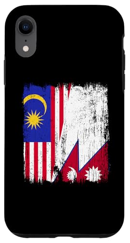 Malaysia, Nepal, halbe Flagge, malaysische nepalesische Wurzeln Hülle für iPhone XR Malaysia, Nepal, halbe Flagge, malaysische nepalesische Wurzeln Hülle für iPhone XR von Nepal Flag Designs Proud Nepalese Heritage