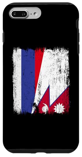 Russland, Nepal, halbe Flagge, russische nepalesische Wurzeln Hülle für iPhone 7 Plus/8 Plus Russland, Nepal, halbe Flagge, russische nepalesische Wurzeln Hülle für iPhone 7 Plus/8 Plus von Nepal Flag Designs Proud Nepalese Heritage