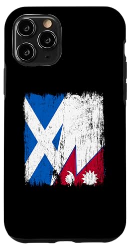 Schottland, Nepal, halbe Flagge, schottische nepalesische Wurzeln Hülle für iPhone 11 Pro von Nepal Flag Designs Proud Nepalese Heritage