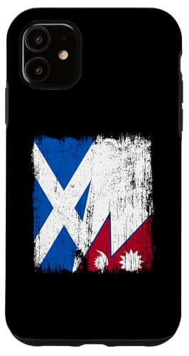 Schottland, Nepal, halbe Flagge, schottische nepalesische Wurzeln Hülle für iPhone 11 Schottland, Nepal, halbe Flagge, schottische nepalesische Wurzeln Hülle für iPhone 11 von Nepal Flag Designs Proud Nepalese Heritage