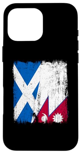 Schottland, Nepal, halbe Flagge, schottische nepalesische Wurzeln Hülle für iPhone 16 Pro Max Schottland, Nepal, halbe Flagge, schottische nepalesische Wurzeln Hülle für iPhone 16 Pro Max von Nepal Flag Designs Proud Nepalese Heritage