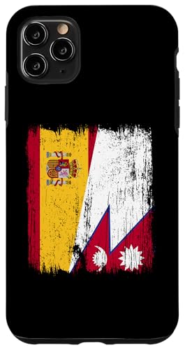 Spanien, Nepal, halbe Flagge, spanische nepalische Wurzeln Hülle für iPhone 11 Pro Max Spanien, Nepal, halbe Flagge, spanische nepalische Wurzeln Hülle für iPhone 11 Pro Max von Nepal Flag Designs Proud Nepalese Heritage
