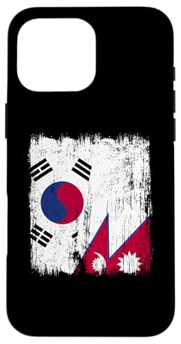 Südkorea Nepal Halbflagge Südkoreanische Nepali Wurzeln Hülle für iPhone 16 Pro Max Südkorea Nepal Halbflagge Südkoreanische Nepali Wurzeln Hülle für iPhone 16 Pro Max von Nepal Flag Designs Proud Nepalese Heritage