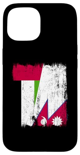 VAE Nepal Halbflagge Vereinigte Arabische Emirate Nepali Wurzeln Hülle für iPhone 15 VAE Nepal Halbflagge Vereinigte Arabische Emirate Nepali Wurzeln Hülle für iPhone 15 von Nepal Flag Designs Proud Nepalese Heritage