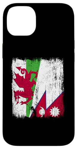 Wales Nepal halbe Flagge walisische nepalische Wurzeln Hülle für iPhone 14 Plus Wales Nepal halbe Flagge walisische nepalische Wurzeln Hülle für iPhone 14 Plus von Nepal Flag Designs Proud Nepalese Heritage