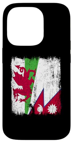 Wales Nepal halbe Flagge walisische nepalische Wurzeln Hülle für iPhone 14 Pro Wales Nepal halbe Flagge walisische nepalische Wurzeln Hülle für iPhone 14 Pro von Nepal Flag Designs Proud Nepalese Heritage