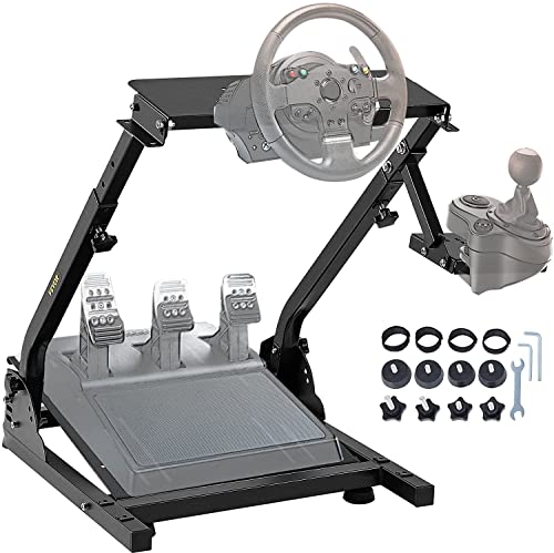 Ner G29 Lenkradständer für Logitech G27 G25 G29 und G920 Lenkrad Gaming Wheel Stand Racing Lenkradständer mit V2 Schalthebelhalterung, Schwarz von Ner
