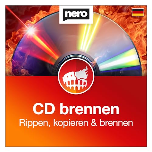 Nero CD Brennen und CD Kopieren | Nero Burning ROM 2024 | Brennprogramm | CD Brenner Software | Brennen - Kopieren - Sichern | Unlimitierte Lizenz | 1 PC | Windows 11 / 10 / 8 / 7 von Nero